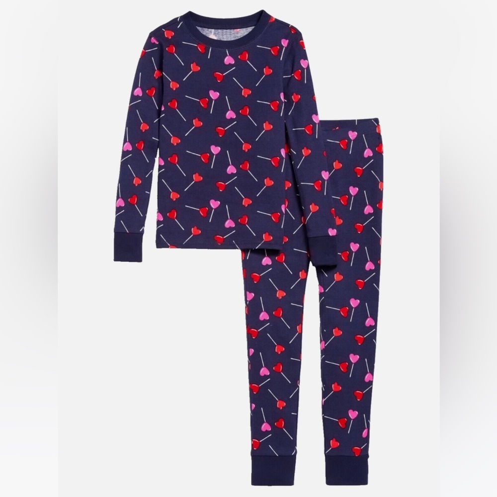 12-18M NWT Toddler Girl Heart Lollipops Pajama Set